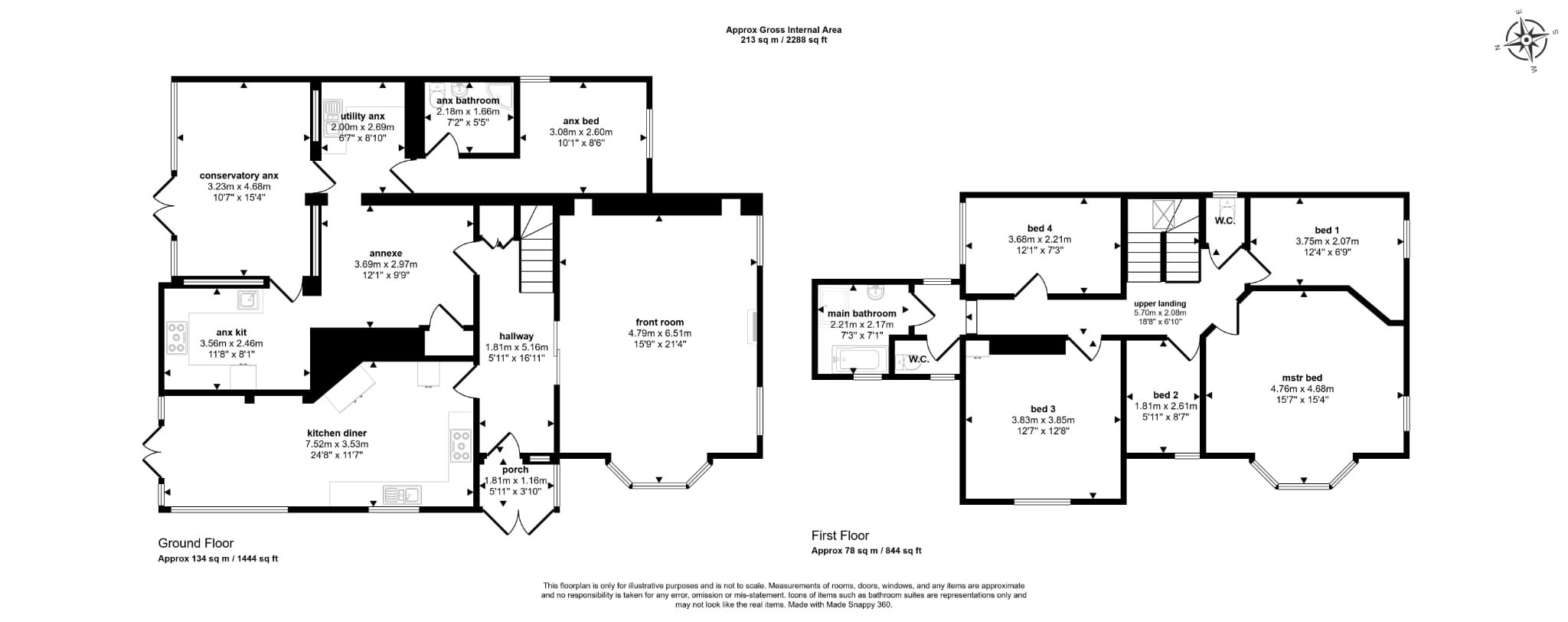RICS Compliant Floorplan in Sandwich